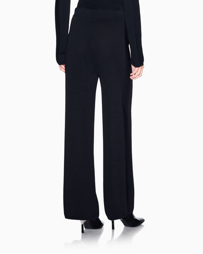 regular fit trousers knitted recycled viscose