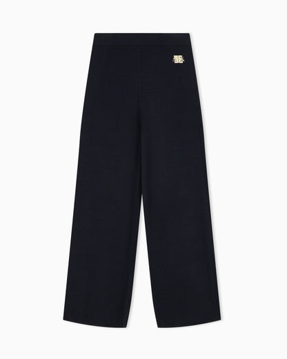 regular fit trousers knitted recycled viscose
