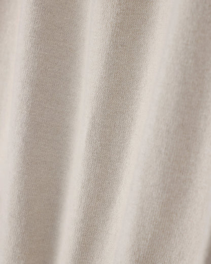 slim fit knit top in viscose wool and cashmere