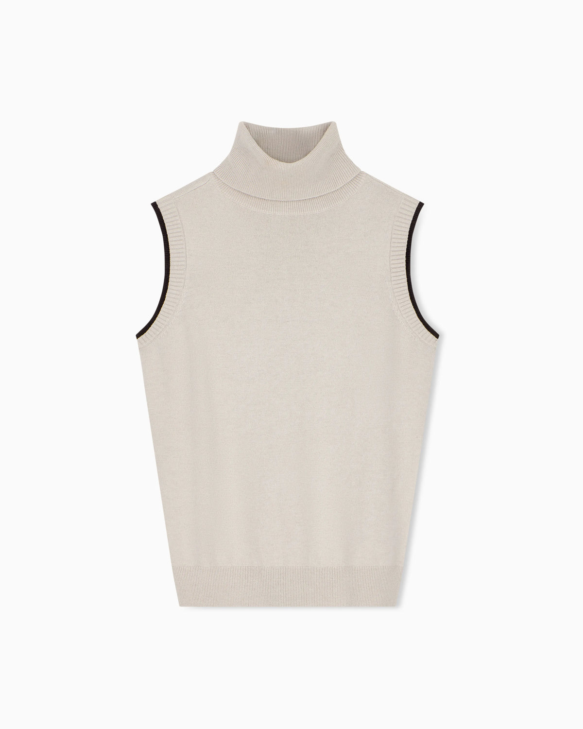 slim fit knit top in viscose wool and cashmere