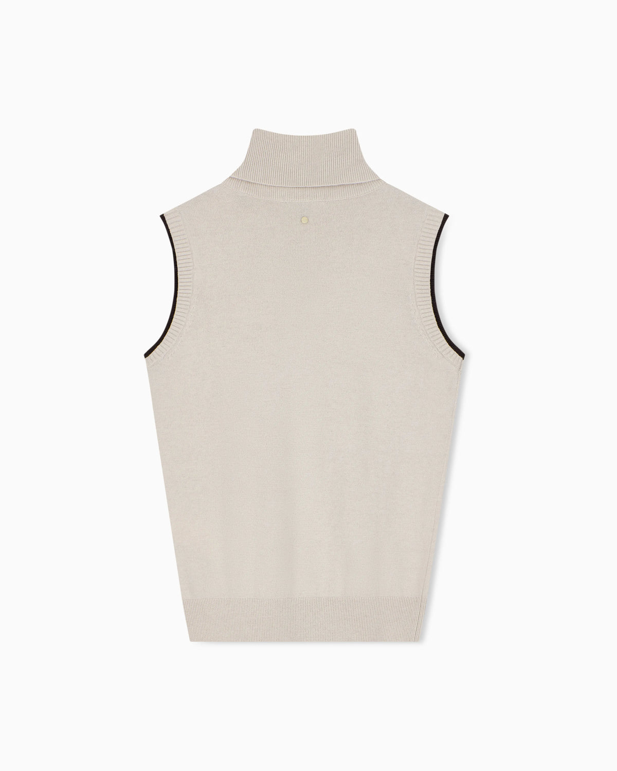 slim fit knit top in viscose wool and cashmere