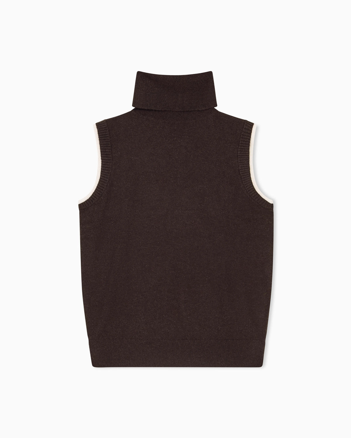 slim fit knit top in viscose wool and cashmere