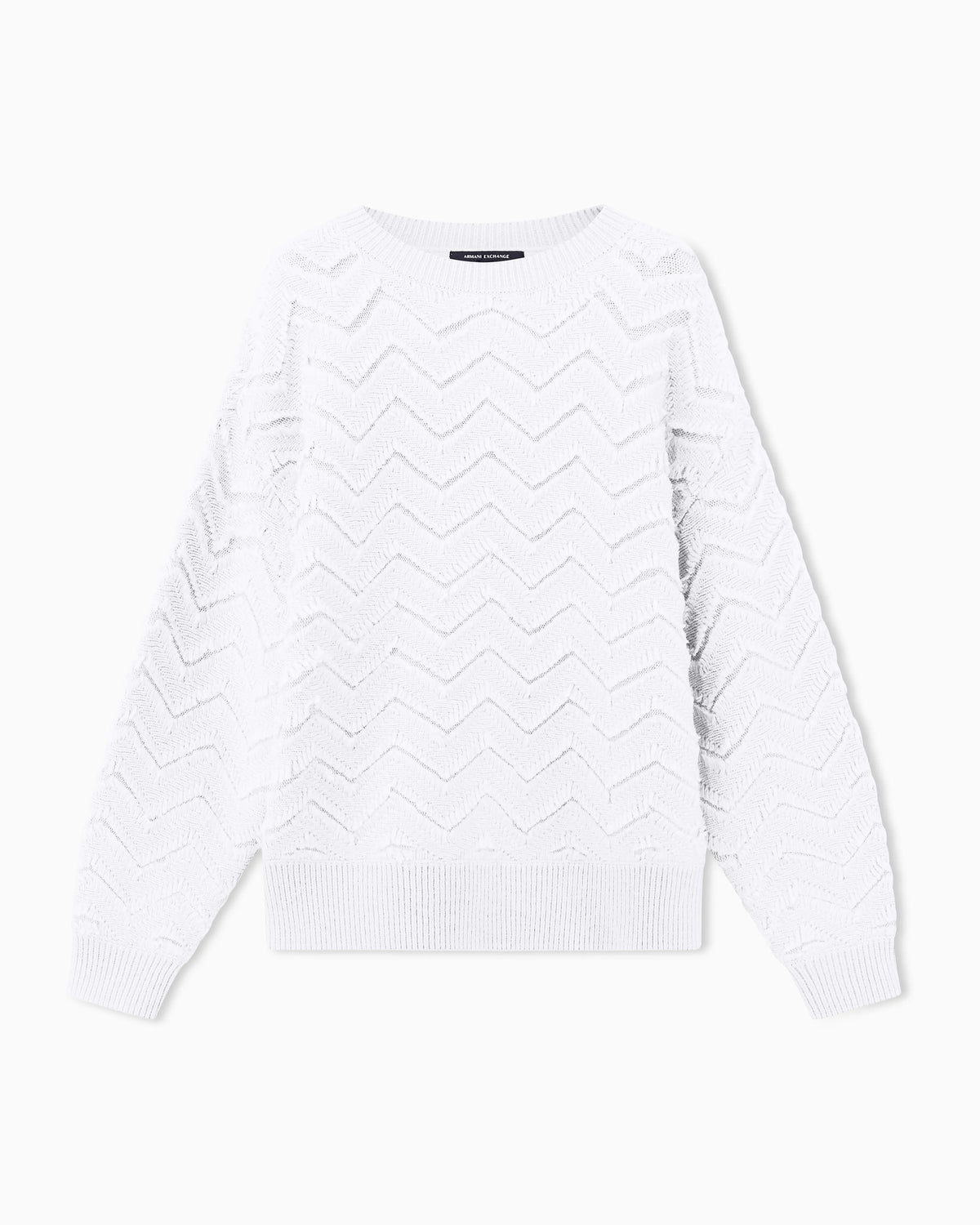 regular fit pullover in viscose and wool blend