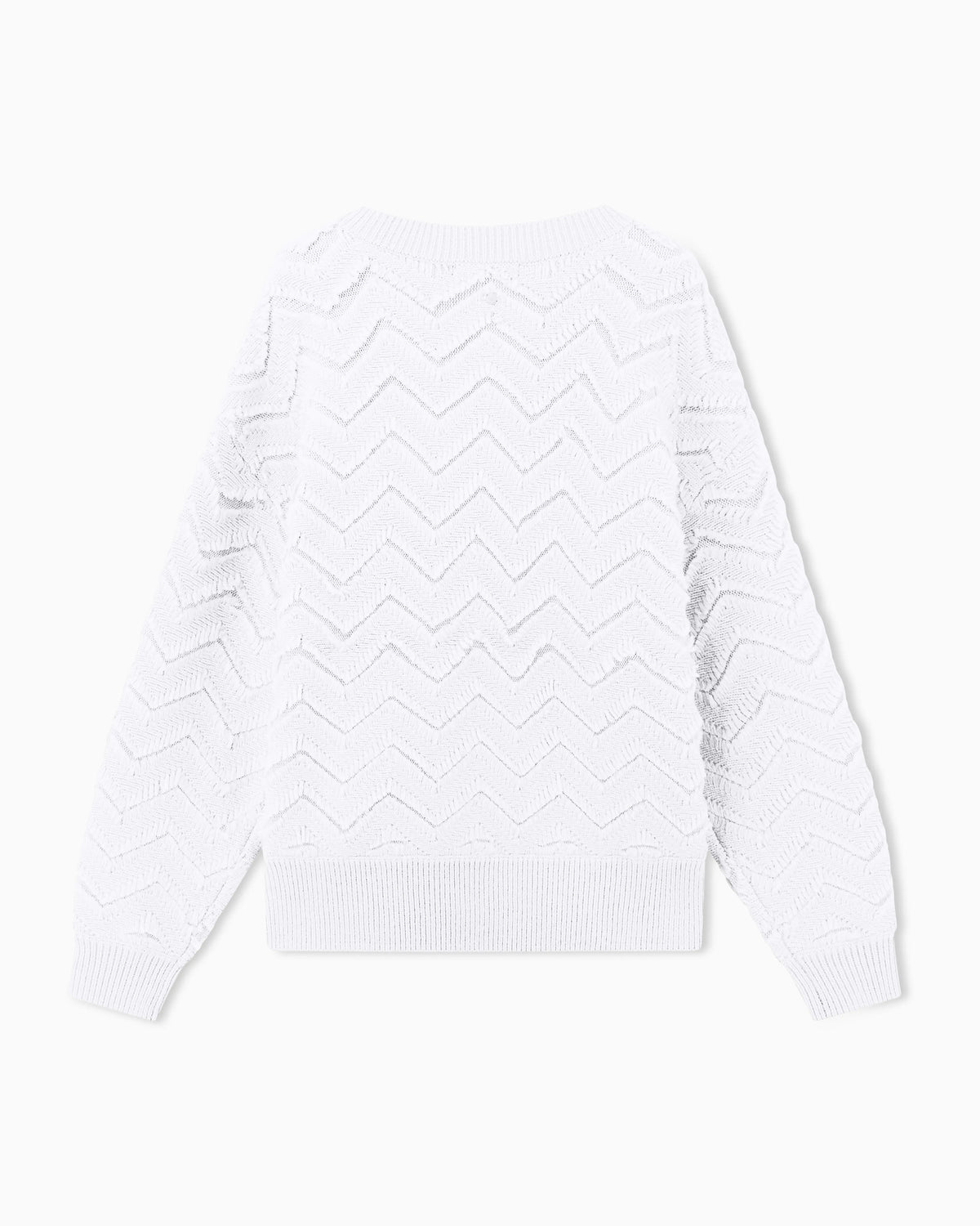 regular fit pullover in viscose and wool blend