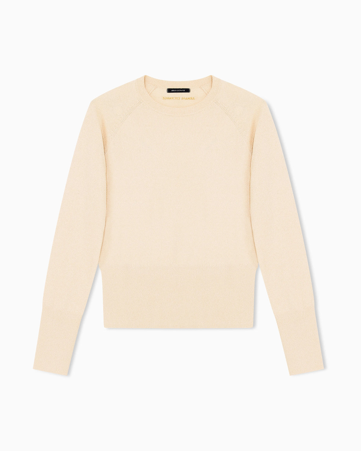 regular fit pullover metallic recycled viscose knit
