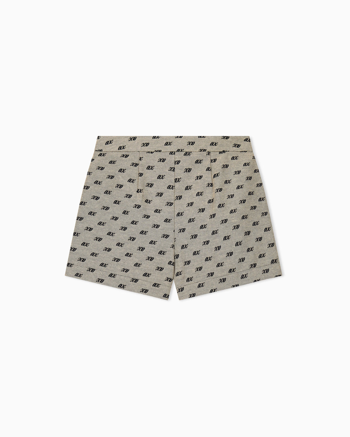 slim fit shorts in cotton with allover jacquard
