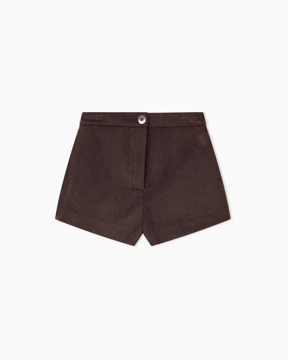 regular fit shorts wool blend