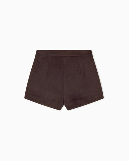 regular fit shorts wool blend