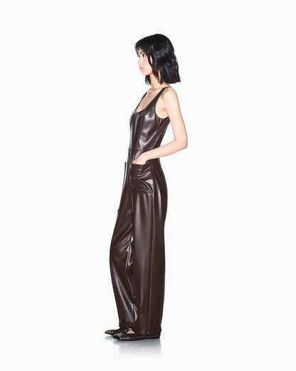 regular fit Jumpsuit with outer coating and rib details