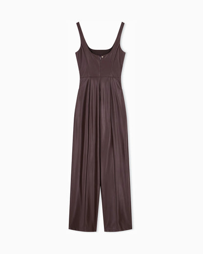regular fit Jumpsuit with outer coating and rib details
