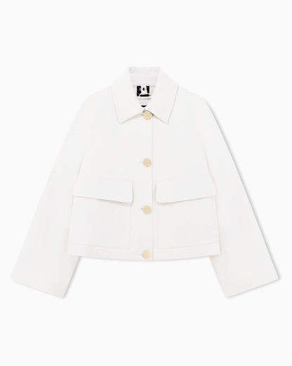 blouson jacket organic stretch cotton twill