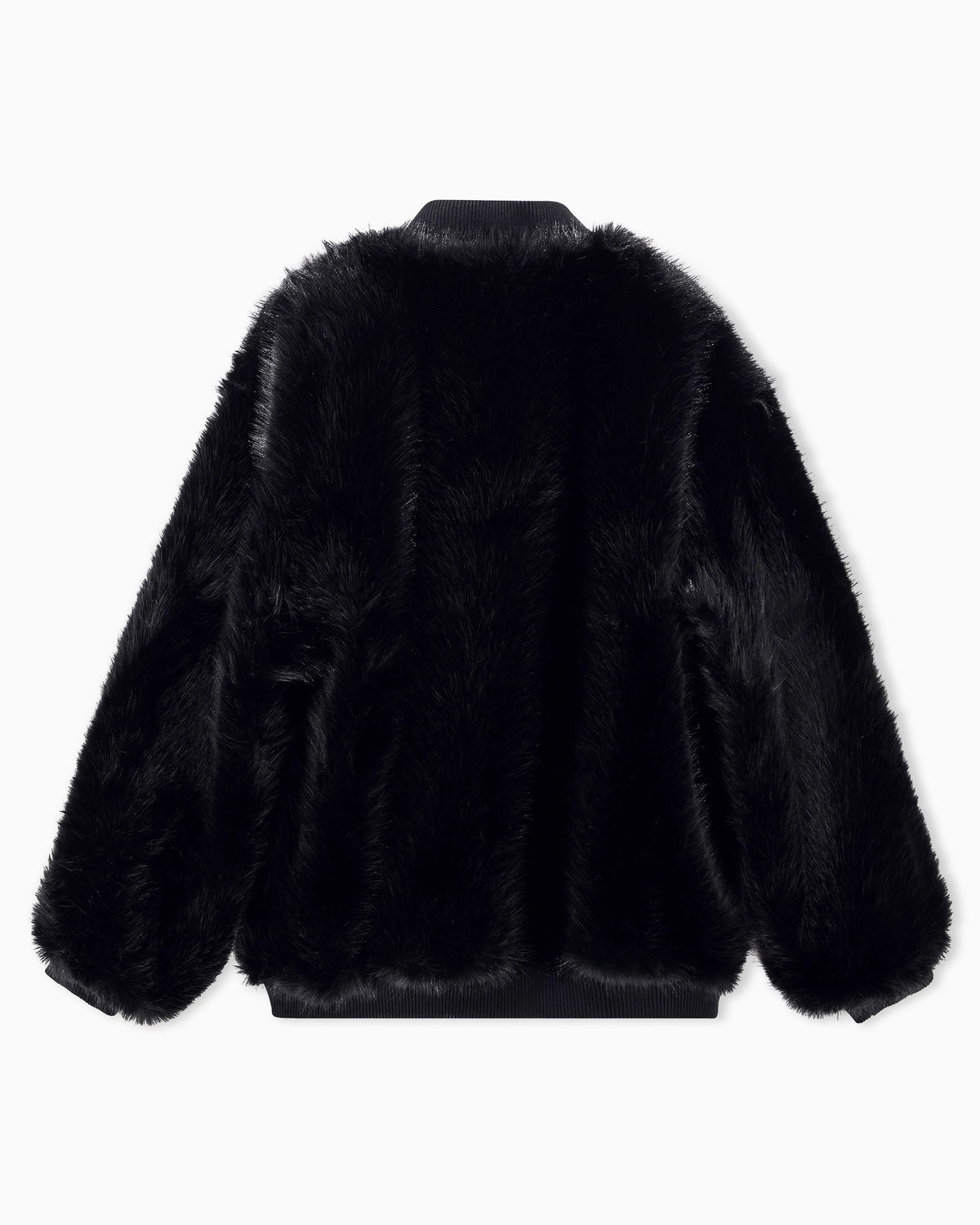 blouson jacket in faux fur
