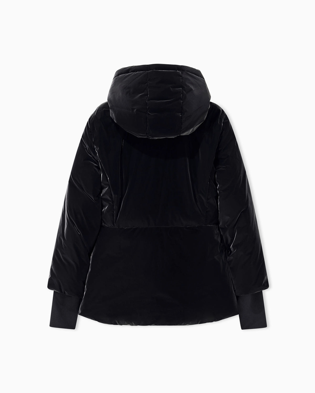 Lightweight blouson jacket with velvet effect