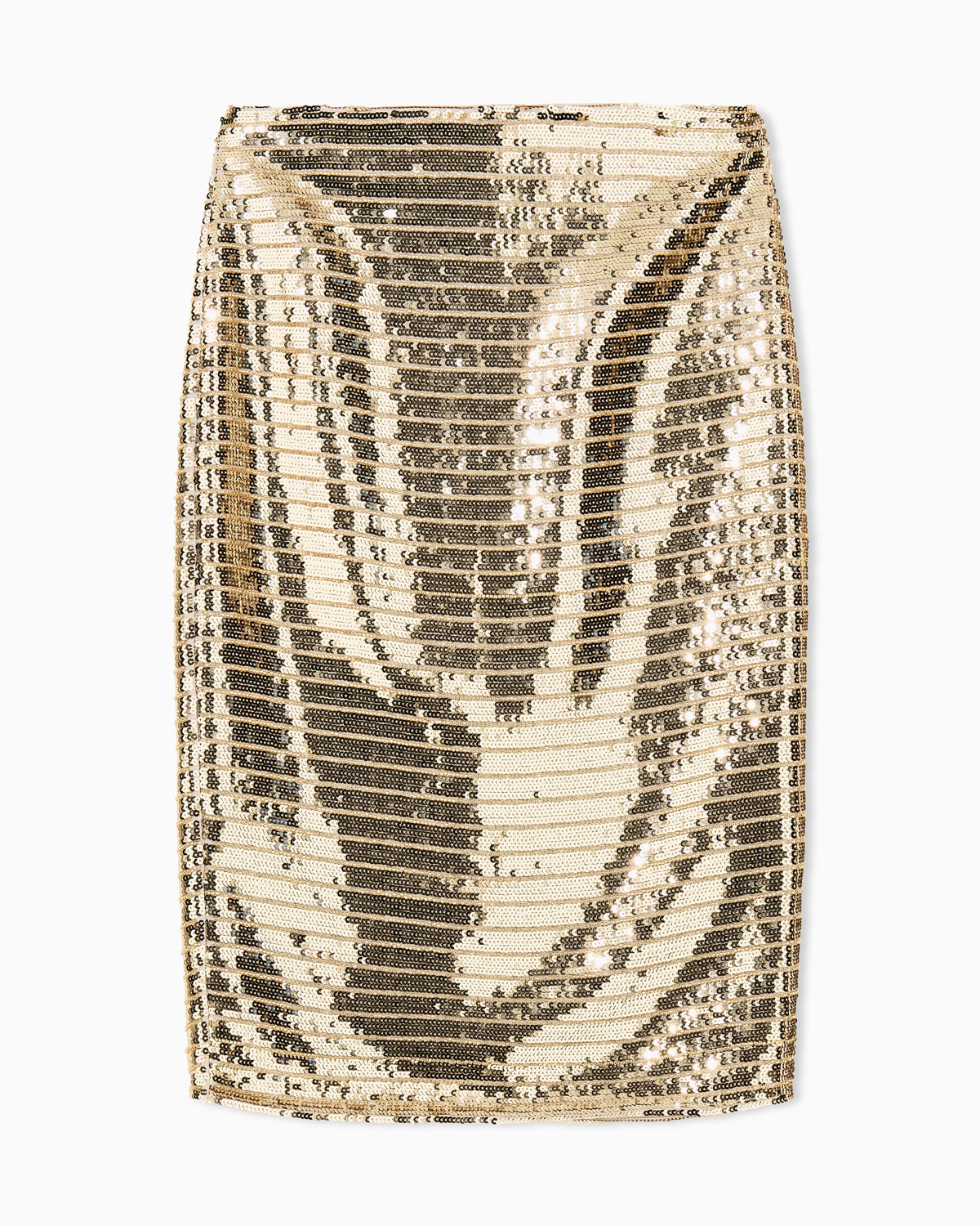 slim fit skirts in chiffon with sequins