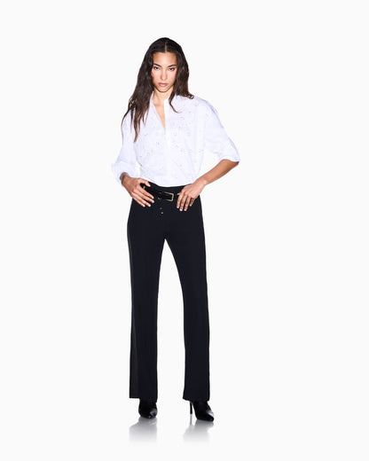 slim fit trousers viscose