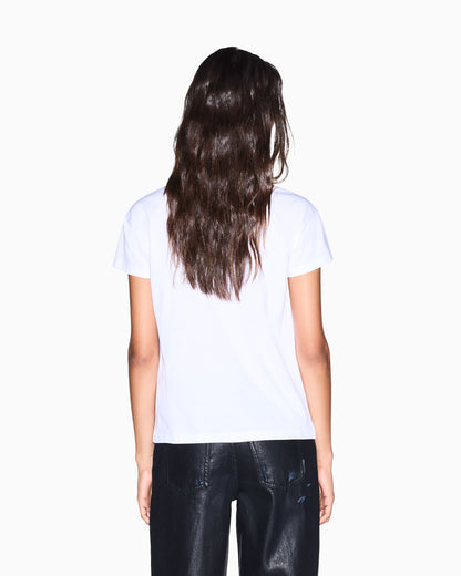Boyfriend fit top in cotton jersey