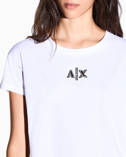 Boyfriend fit top in cotton jersey