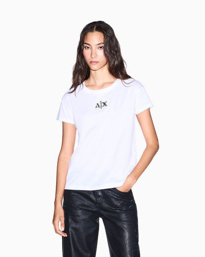 Boyfriend fit top in cotton jersey