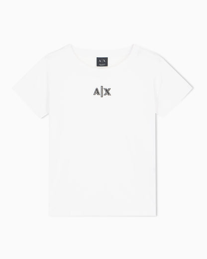 Boyfriend fit top in cotton jersey