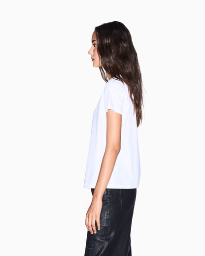 Boyfriend fit top in cotton jersey