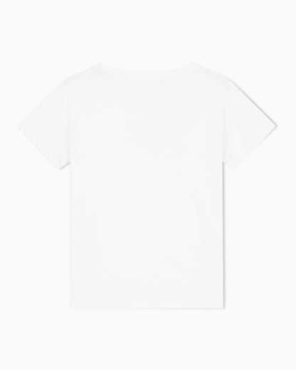 Boyfriend fit top in cotton jersey