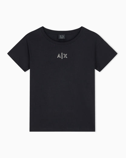 Boyfriend fit top in cotton jersey