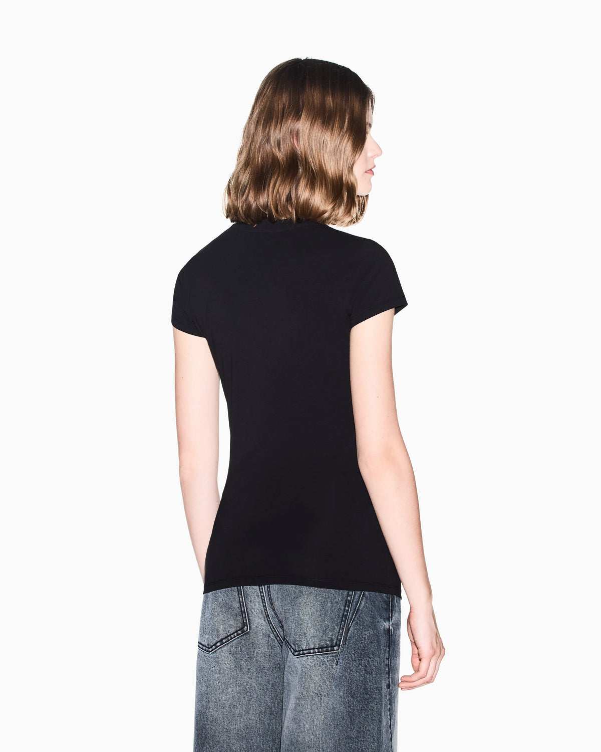 slim fit t-shirt in stretch cotton jersey