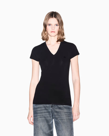 slim fit t-shirt in stretch cotton jersey