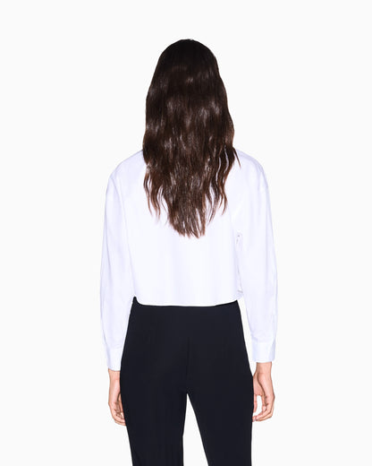 regular fit shirt in organic cotton poplin