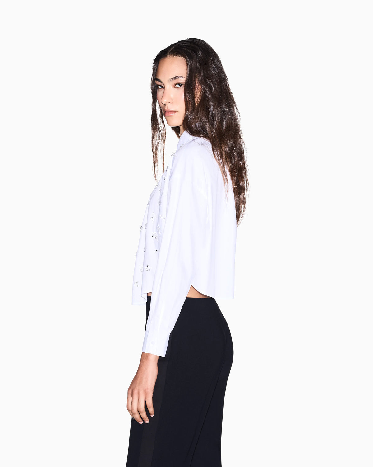 regular fit shirt in organic cotton poplin