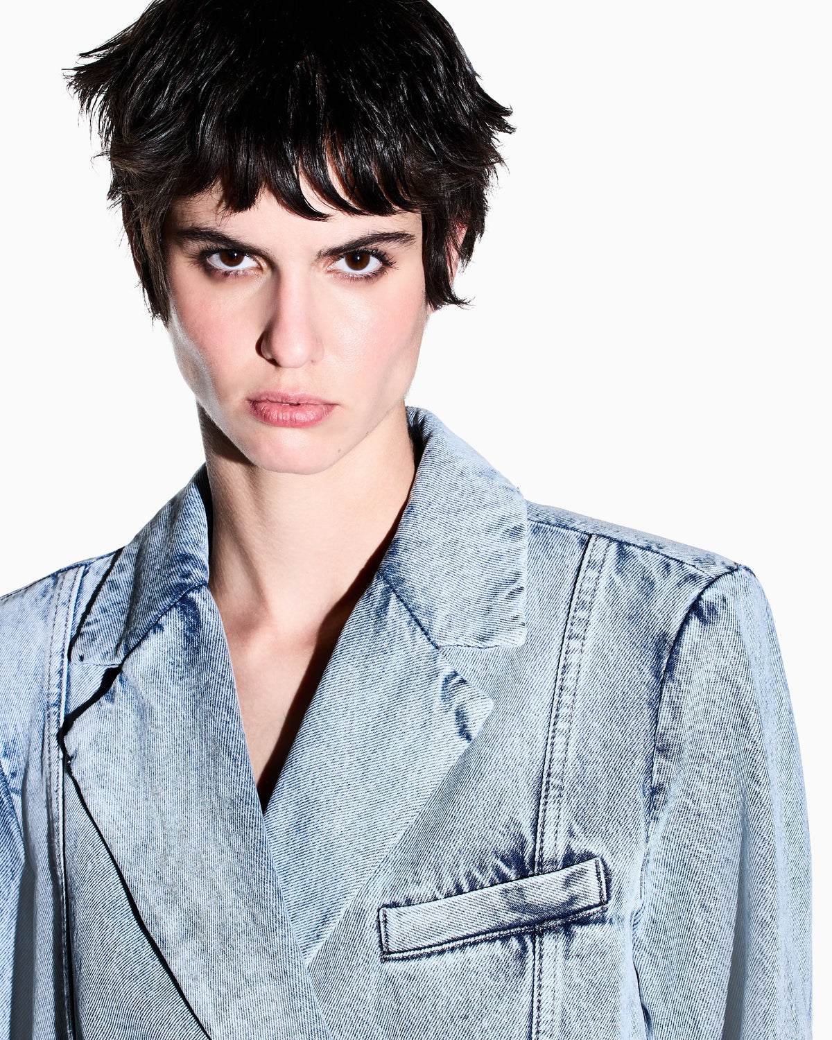 regular fit Blazer in 12.4oz rigid cotton denim