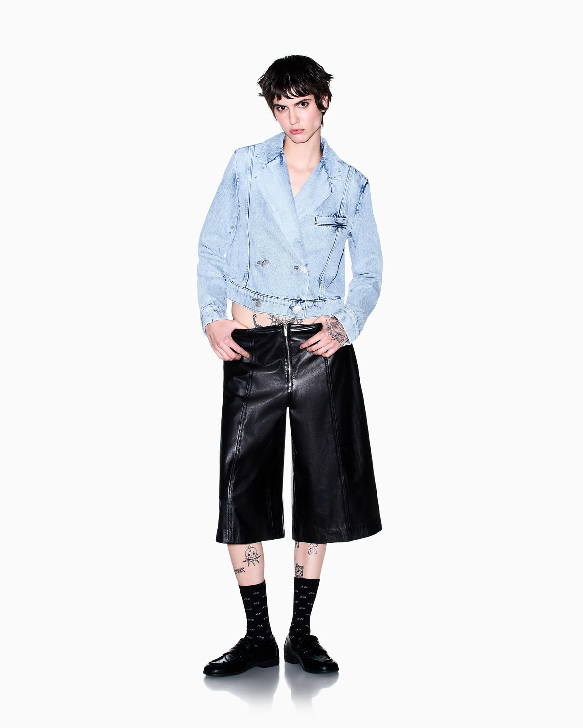regular fit Blazer in 12.4oz rigid cotton denim