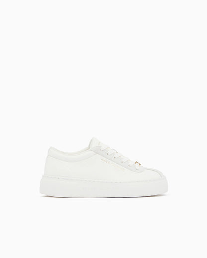 Low cut Sneakers with suede and tumbled finish