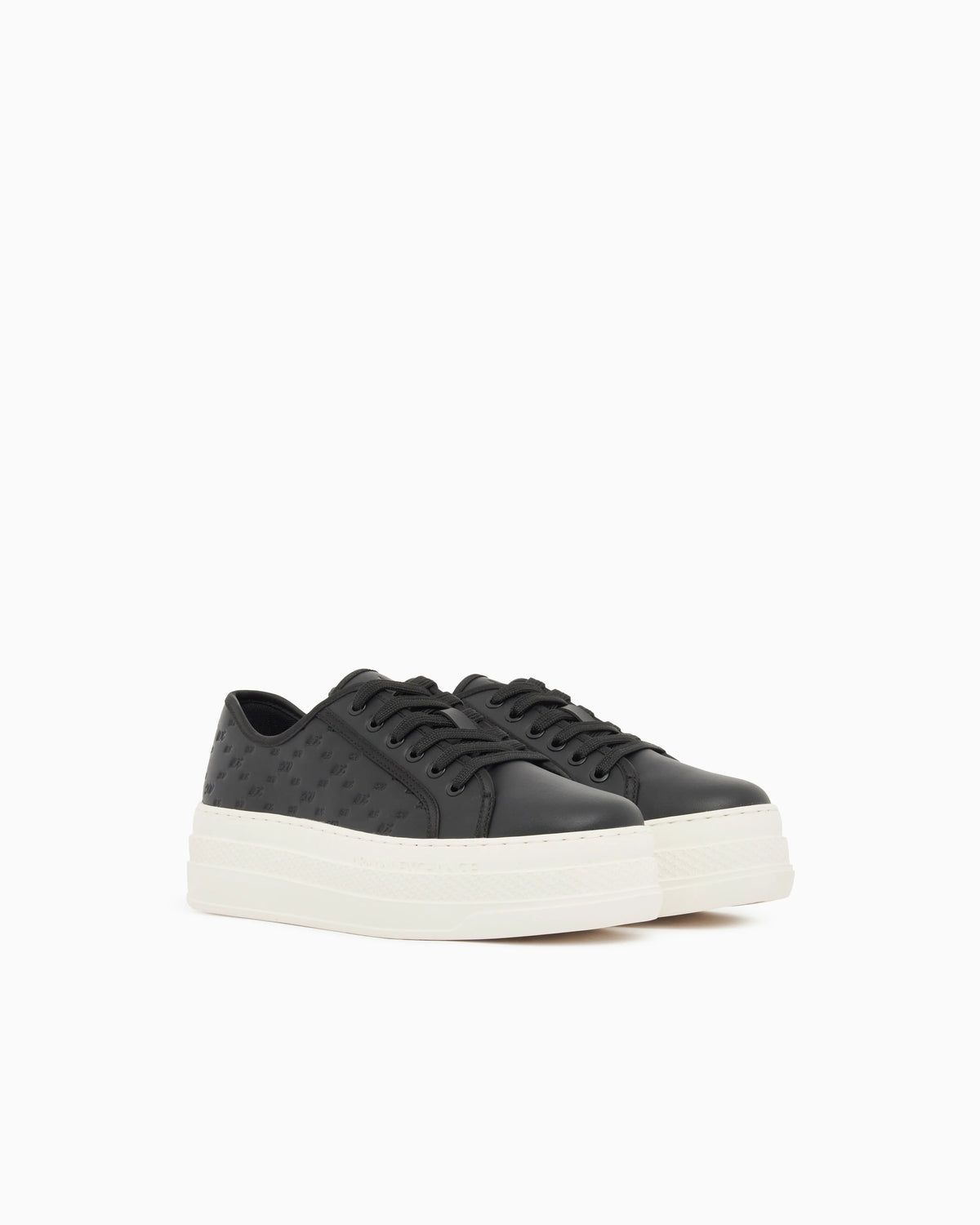 low top Sneakers with all-over debossed logo