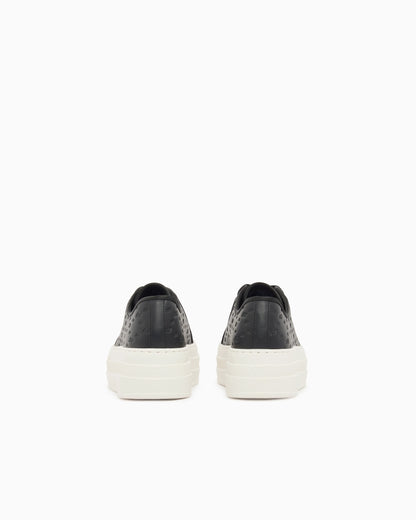 low top Sneakers with all-over debossed logo