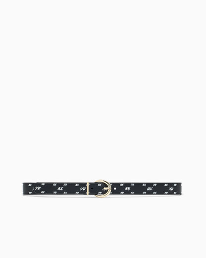 Tongue belt in coated fabric