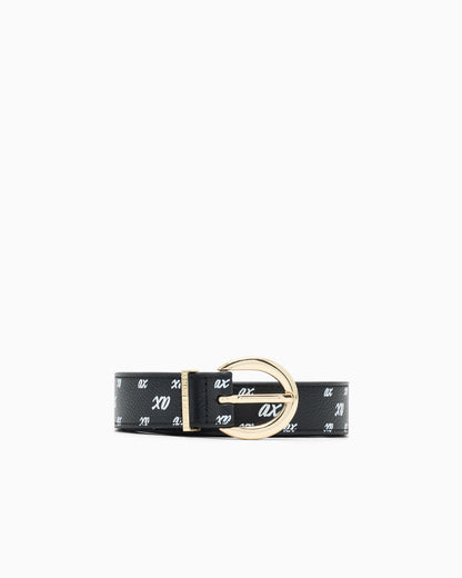 Tongue belt in coated fabric
