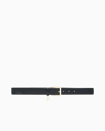 Tongue belt regular fit in coated fabric