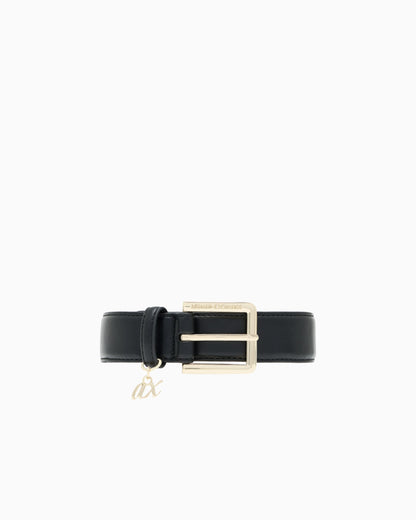 Tongue belt regular fit in coated fabric