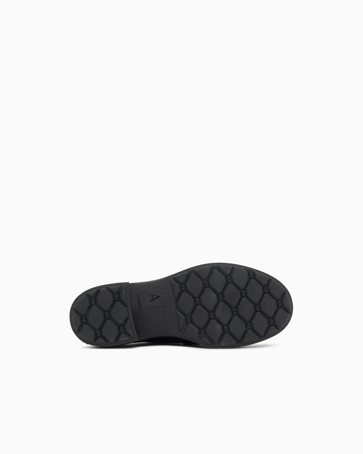 Loafer in split leather with a rubber sole