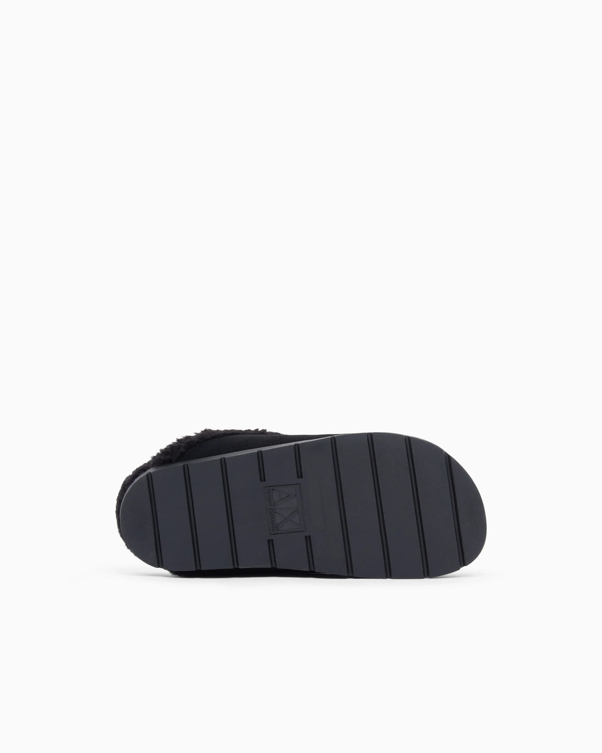 Suede clogs with teddy details