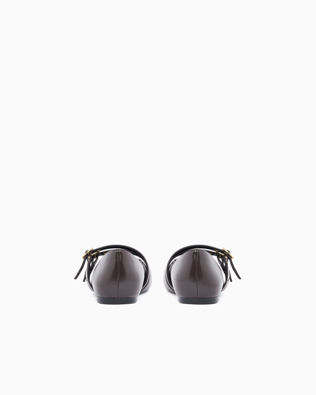 Ballet flat with a smooth and shiny finish