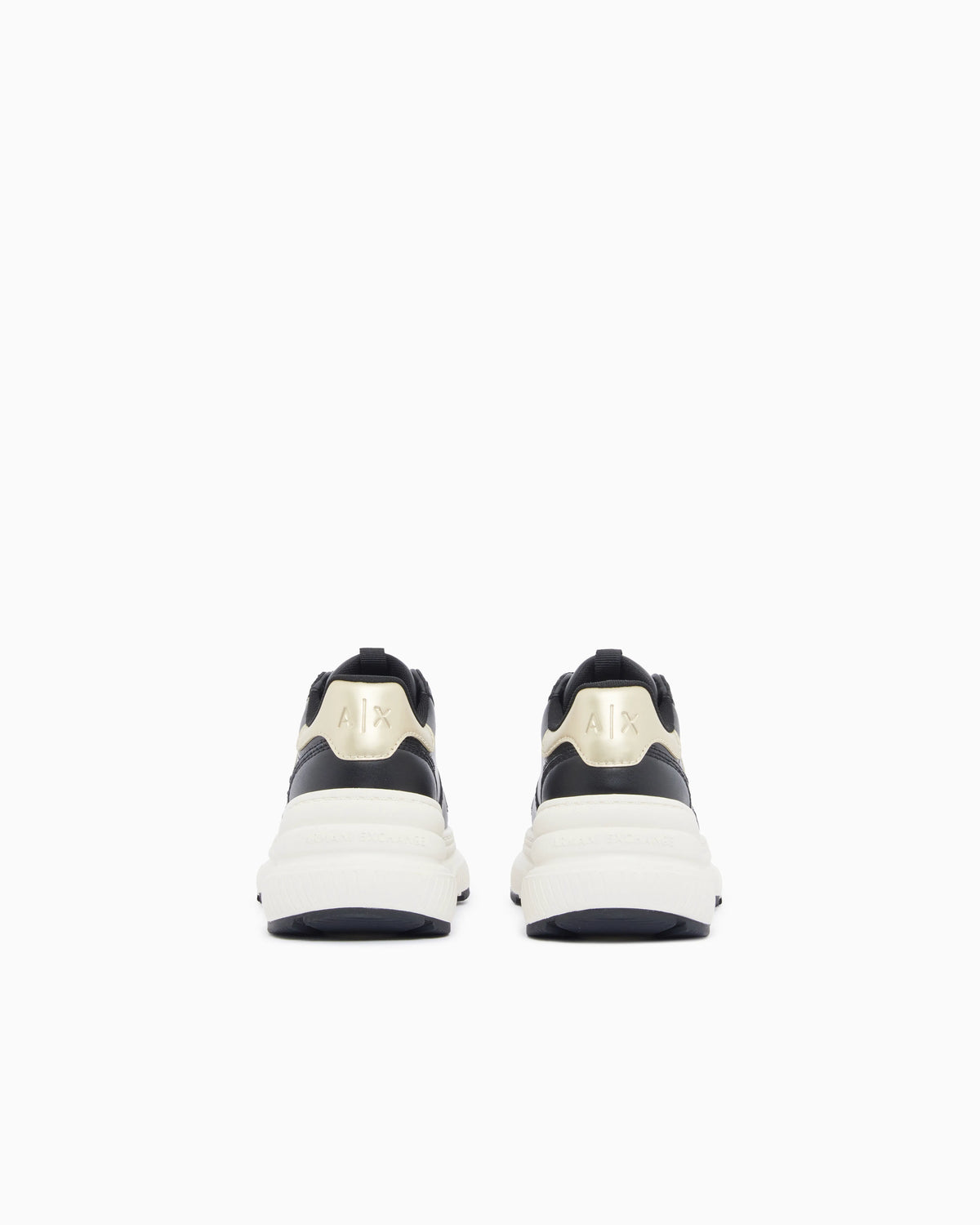 Sneakers with metallic details and rubber sole
