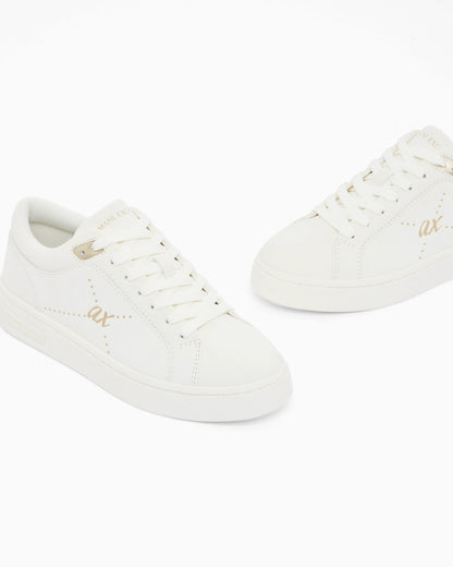 Sneakers in cotton twill with webbing