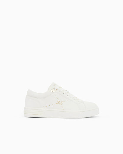 Sneakers in cotton twill with webbing