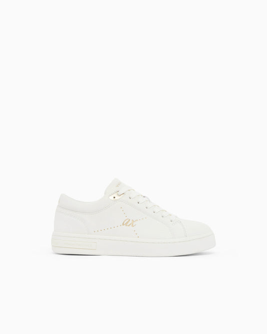 Sneakers in cotton twill with webbing