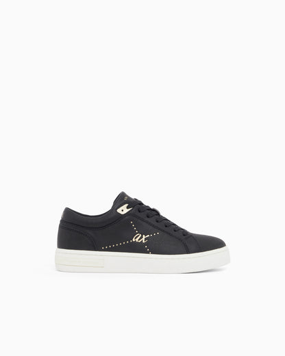 Sneakers in cotton twill with webbing