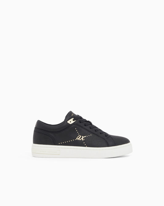 Sneakers in cotton twill with webbing