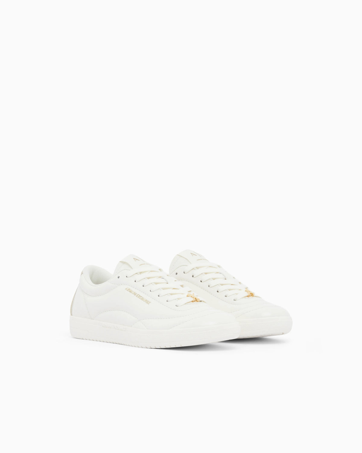 sneakers with coated upper and rubber sole