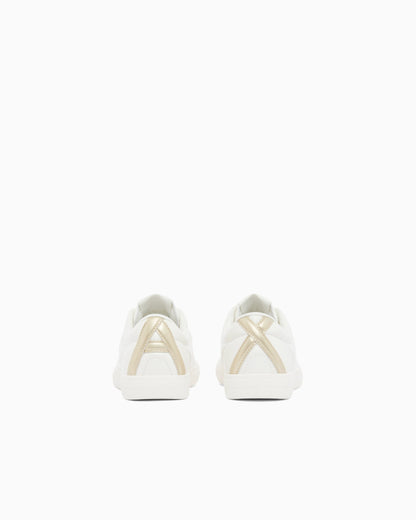 sneakers with coated upper and rubber sole